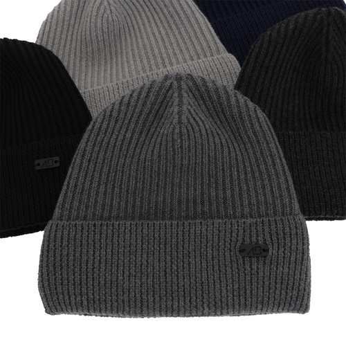 Čepice zimní pánská šedá 100% vlněná Merino Owen