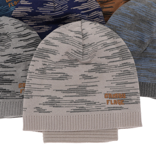 Komplet podzimní/jarní chlapecký: čepice a tunel, s bavlnou, tmavě modrý Carter