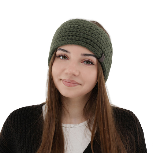 Dámská zimní čelenka červená Alexis