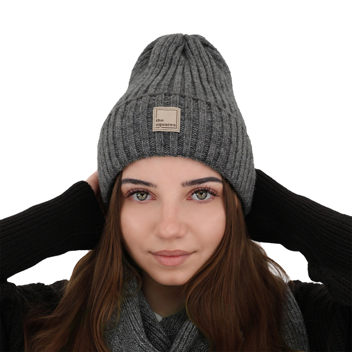 Dámska zimná čiapka růžová merino vlnená Benedetta