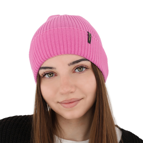 Dámská zimní čepice, bordová, 100% merino vlněná, Megan