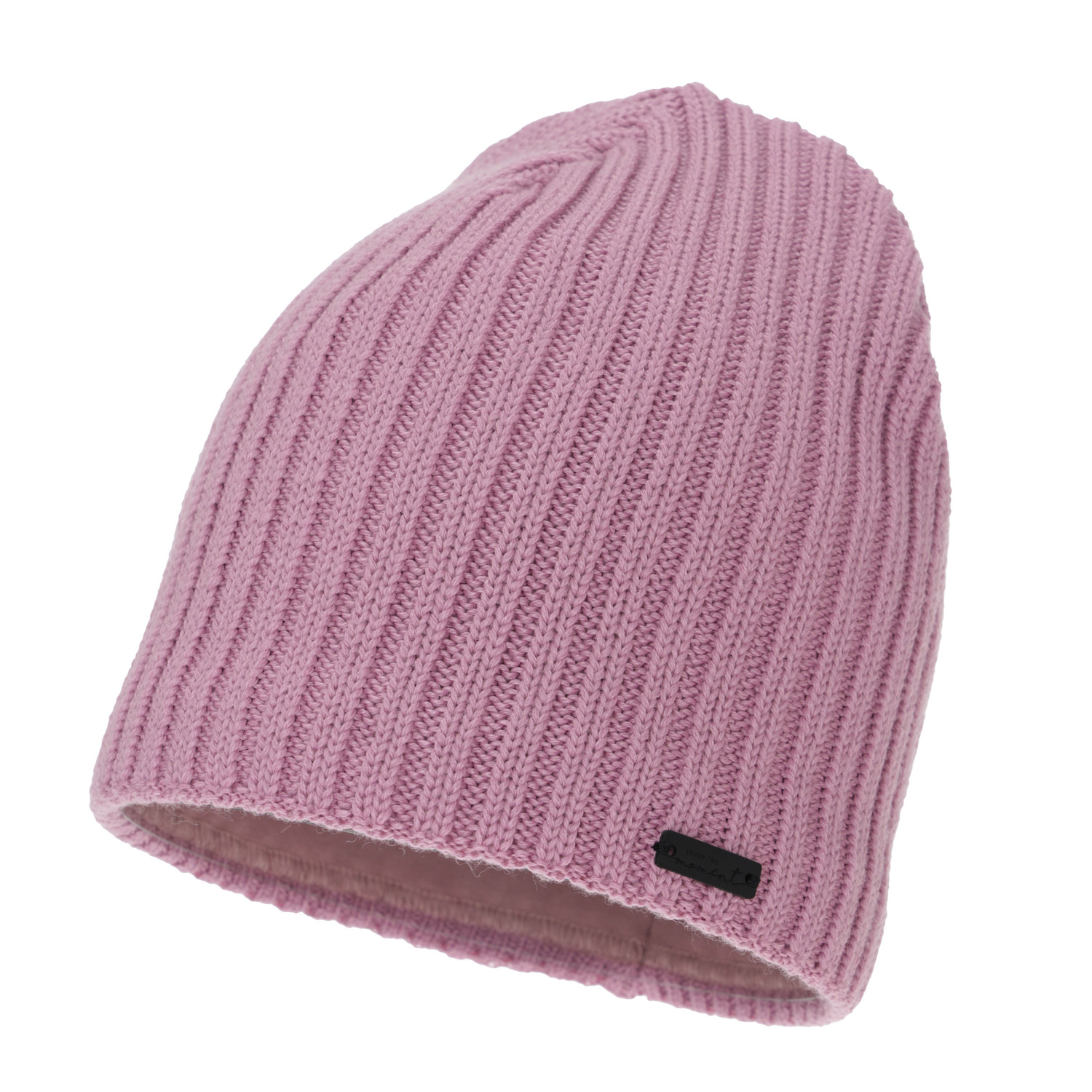 Dámská zimní čepice, růžová, s merino vlnou, Soletta