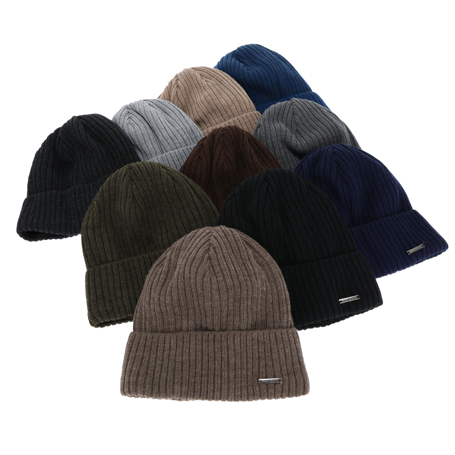 Pánská zimní čepice, khaki, s merino vlnou, Baltor