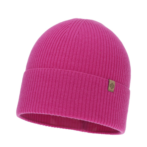 Dámská podzimní/jarní čepice, růžová, merino vlna s kašmírem, Alineta