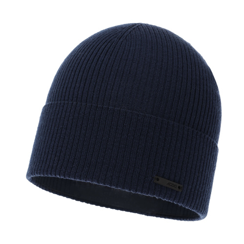Pánská podzimní/jarní čepice tmavě modrá 100% merino vlněná Fleur
