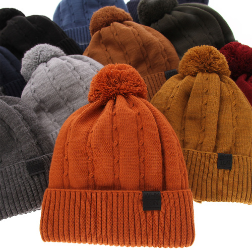 Komplet zimní chlapecký: čepice a tunel černý Deny