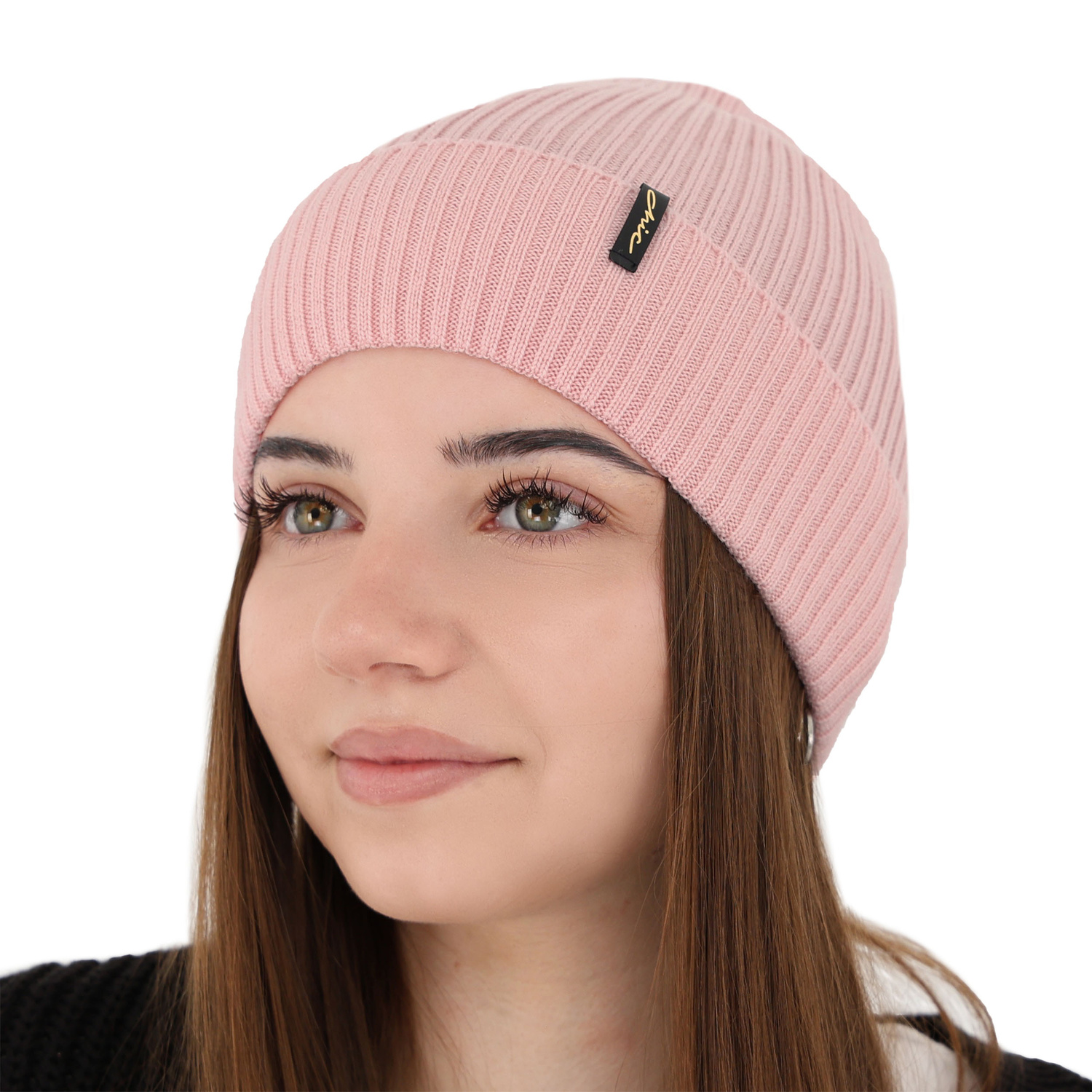 Dámská zimní čepice, bordová, 100% merino vlněná, Megan