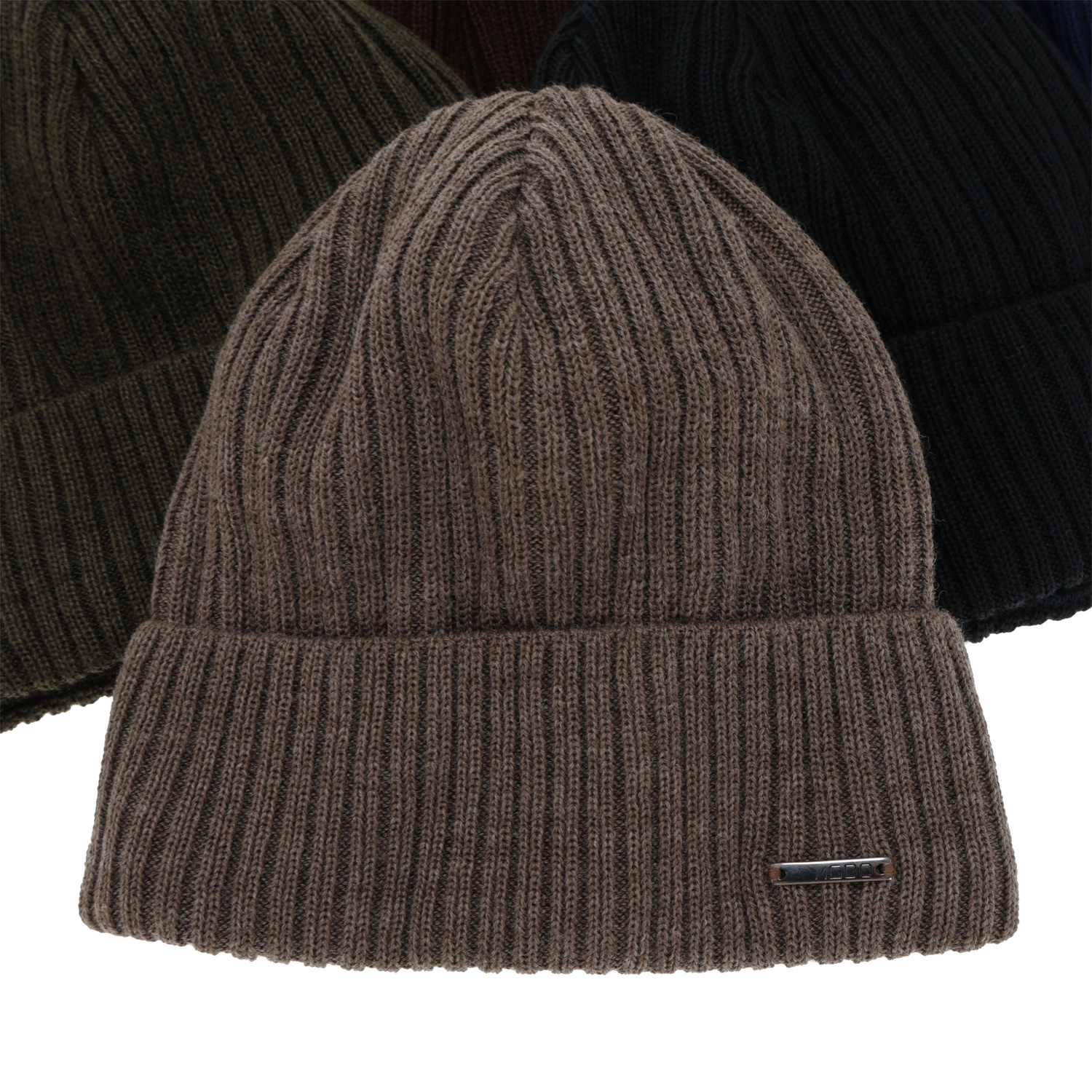 Pánská zimní čepice, khaki, s merino vlnou, Baltor