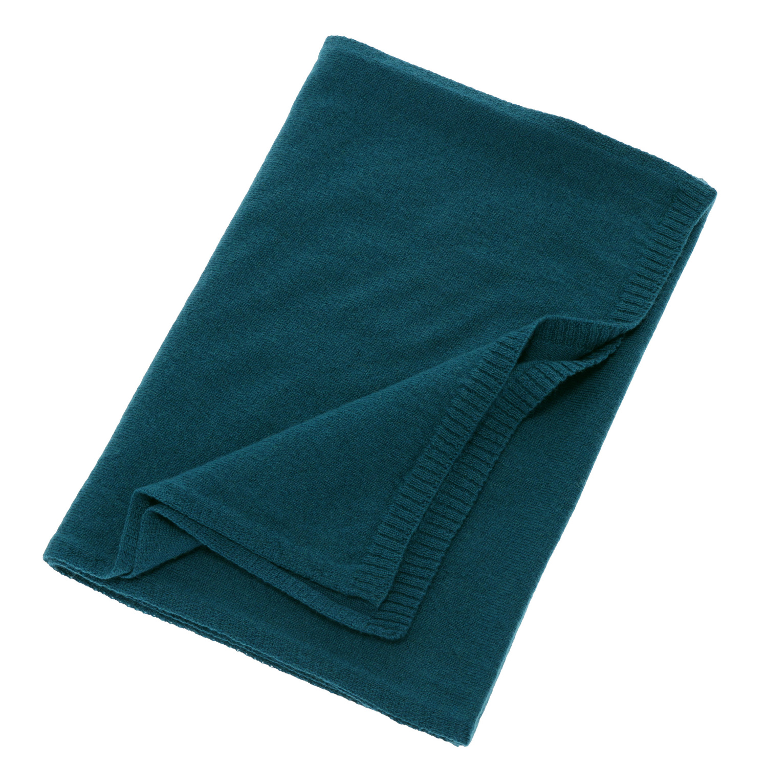 Šála zimní dámská, smaragdová, merino vlna s kašmírem, Irenia