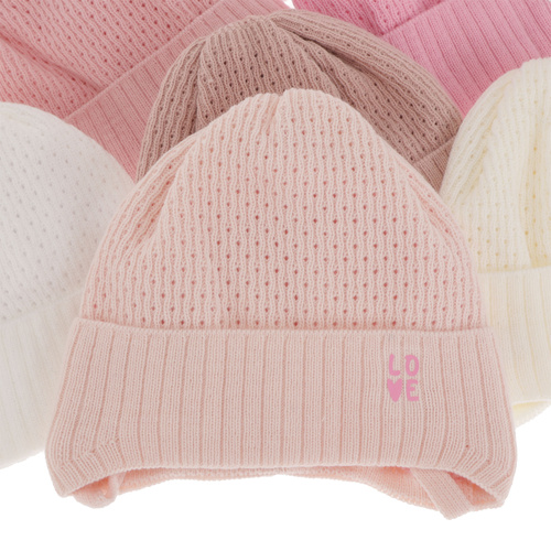 Dívčí podzimní/jarní čepice růžová Camilla