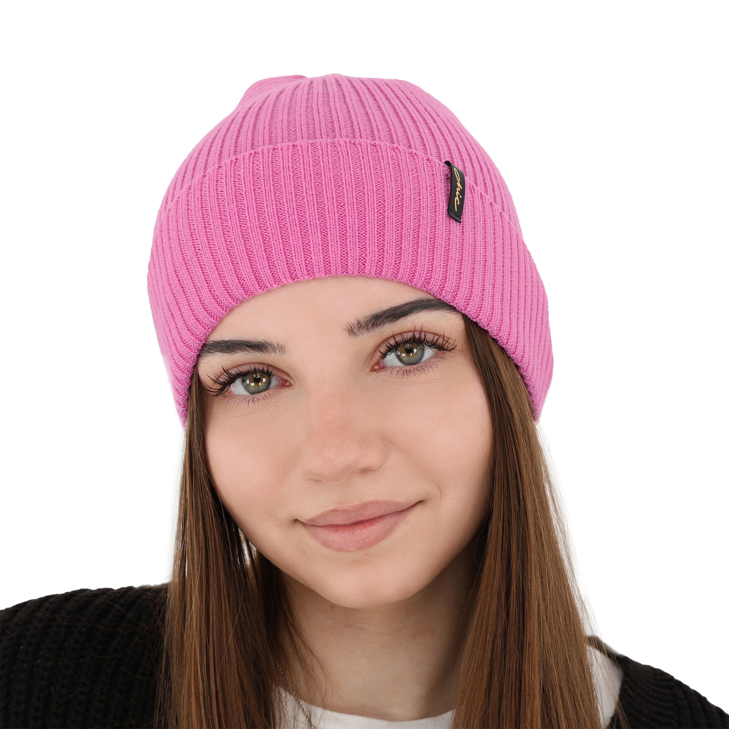 Dámská zimní čepice, bordová, 100% merino vlněná, Megan