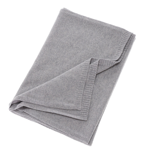 Šála zimní dámská, šedá, merino vlna s kašmírem, Irenia