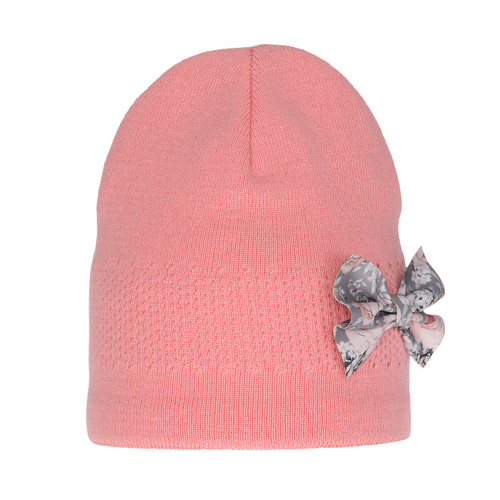 Dívčí zimní/ podzimní čepice růžová Kleo