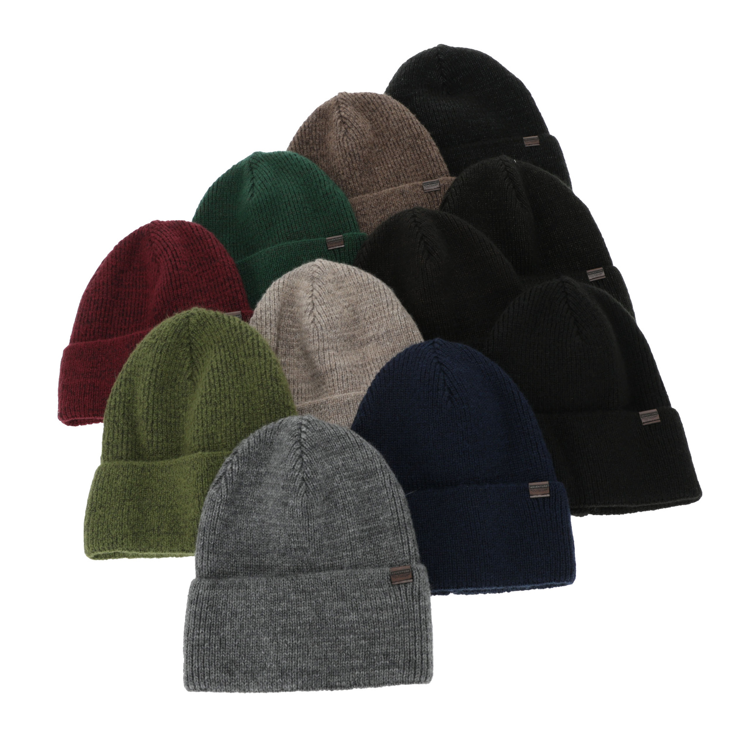 Pánská zimní čepice, khaki, s merino vlnou, Korins
