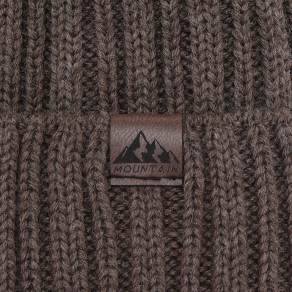 Pánská zimní čepice, khaki, s merino vlnou, Huno
