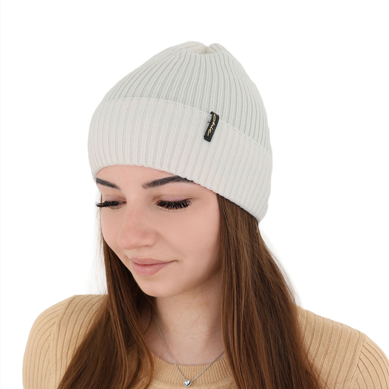 Dámská zimní čepice, bordová, 100% merino vlněná, Megan