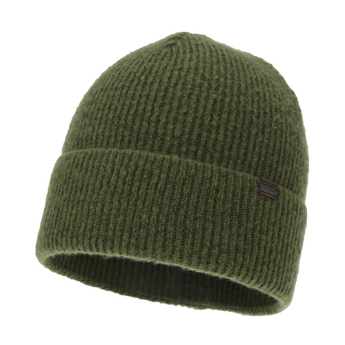 Pánská zimní čepice, khaki, s merino vlnou, Korins
