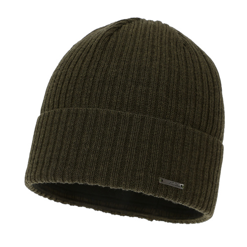 Pánská zimní čepice, khaki, s merino vlnou, Baltor