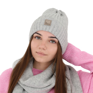 Dámska zimná čiapka růžová merino vlnená Benedetta