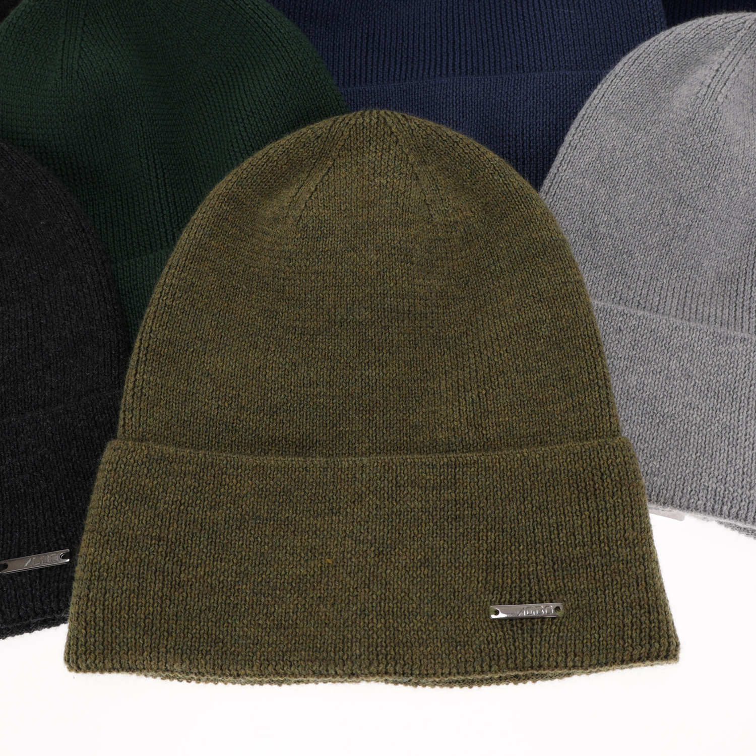 Pánská jarní/zimní čepice černá 100% extra fine merino vlněná Memfis