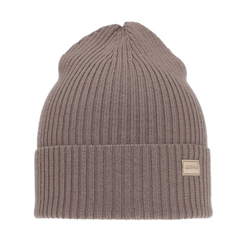 Dámská zimní čepice, jarní, béžová, 100% merino vlněná, Sophie