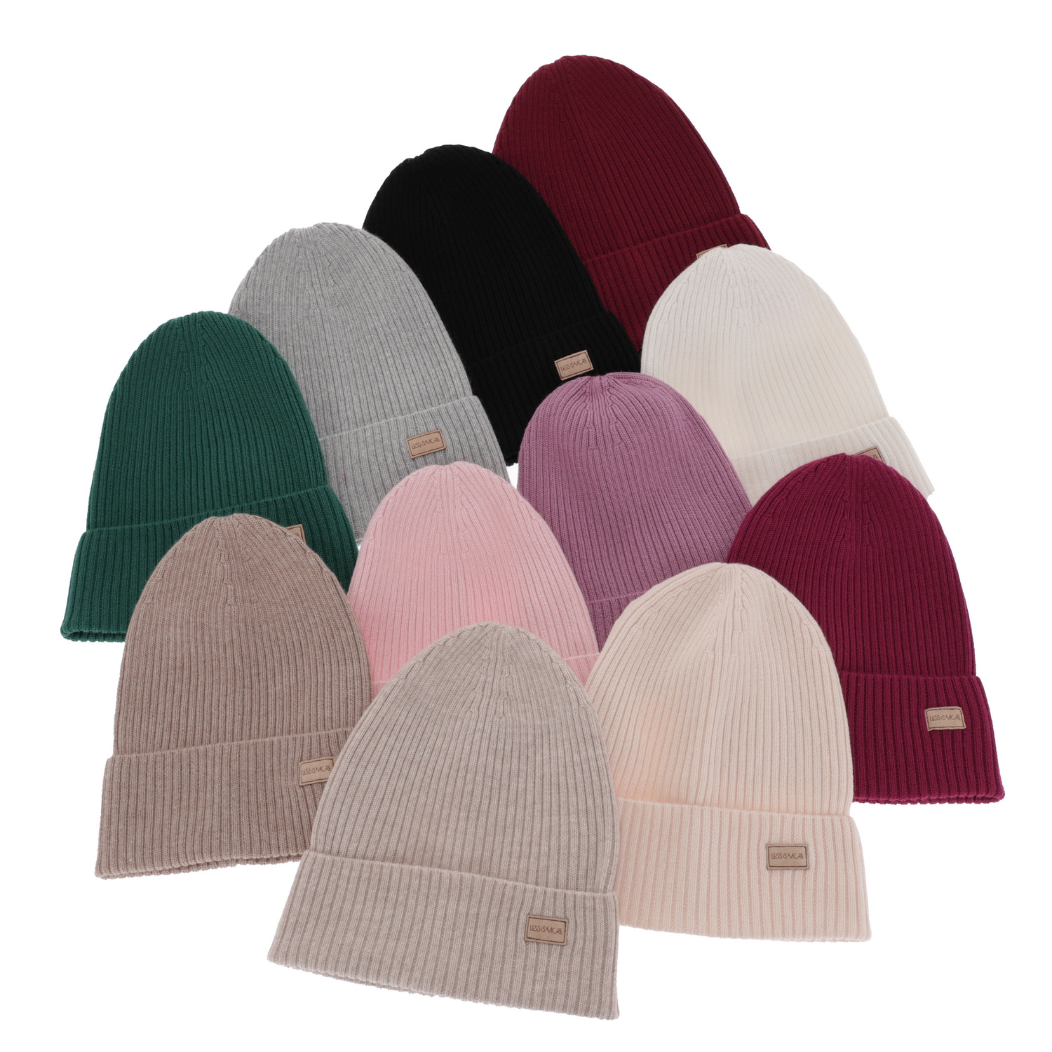 Dámská zimní čepice, jarní, světle růžová, 100% merino vlněná, Sophie