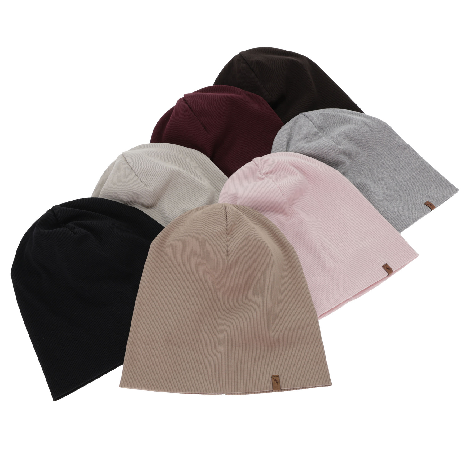 Dámská podzimní/jarní čepice, černá, bavlněná, Zenita