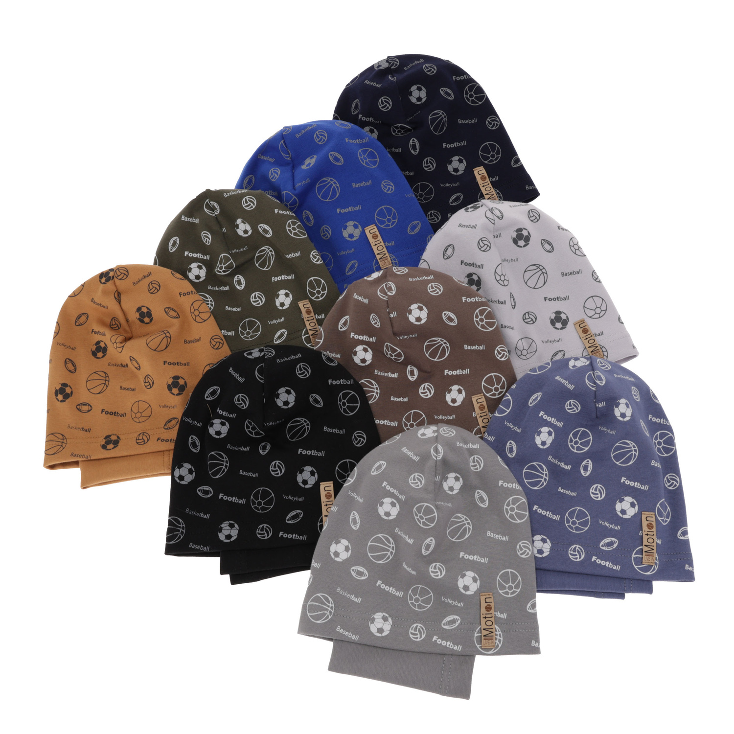 Komplet podzimní/jarní chlapecký: čepice a tunel hnědý Paolo