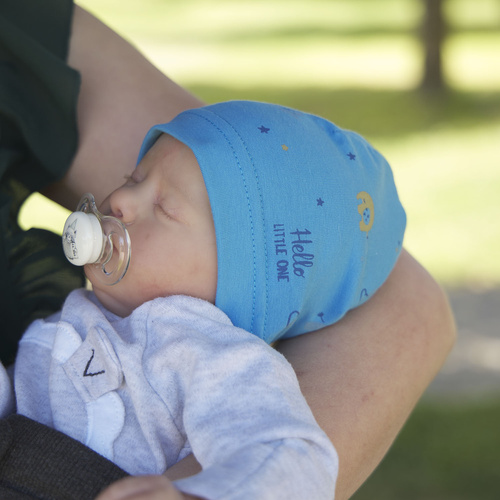 Čepice podzimní/jarní chlapecká světle modrá Afil