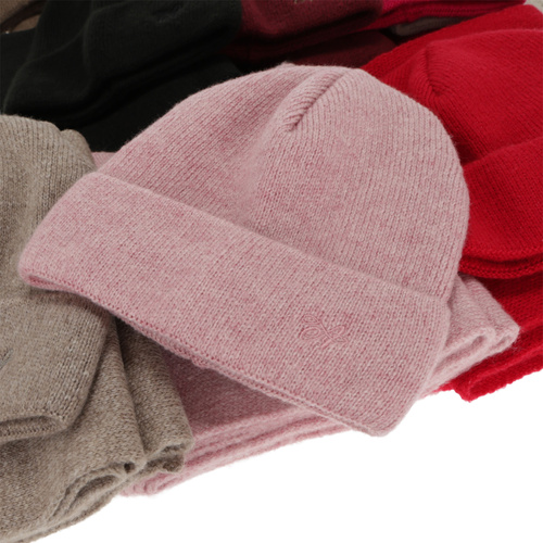 Komplet zimní dámský: čepice a šála, hnědý, Rava