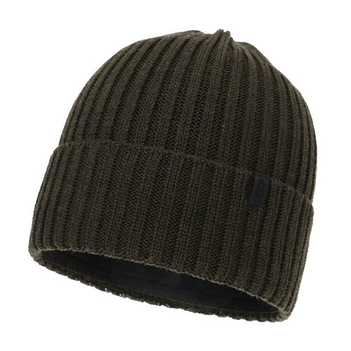 Pánská zimní čepice, khaki, s merino vlnou, Tyrol