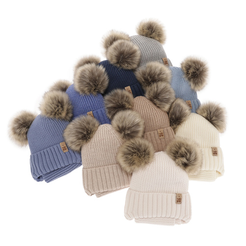 Komplet zimný chlapčenský: čiapka a tunel šedý 100% extra jemná merino vlna Konor