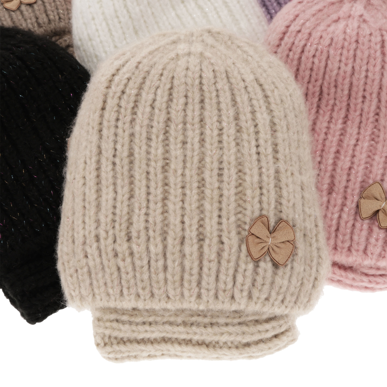 Komplet zimnej dívčej: čiapka a tunel bílý Ingrid