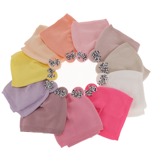 Komplet podzimní/jarní dívčí: čepice a tunel, s bavlnou, béžový Nicolette