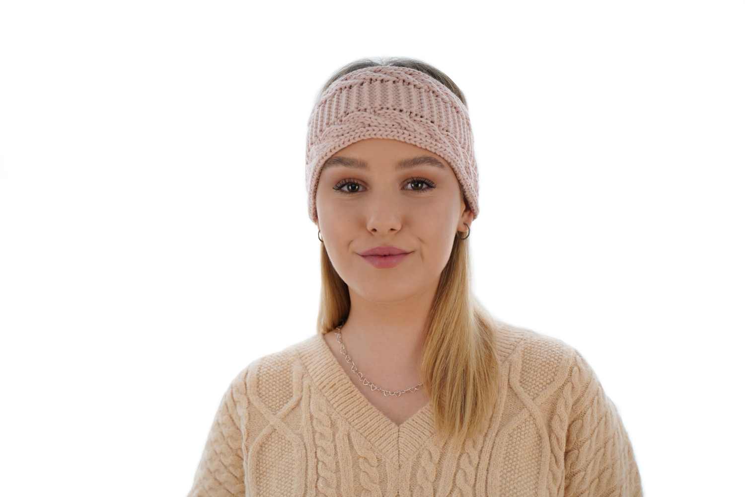 Dámská zimní čelenka béžová Bera