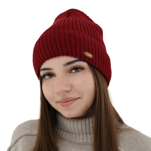 Dámská zimní čepice, světle růžová, s merino vlnou Shila