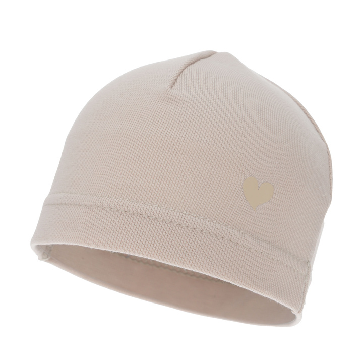 Dívčí podzimní/jarní čepice, béžová, bavlněná, Nestie