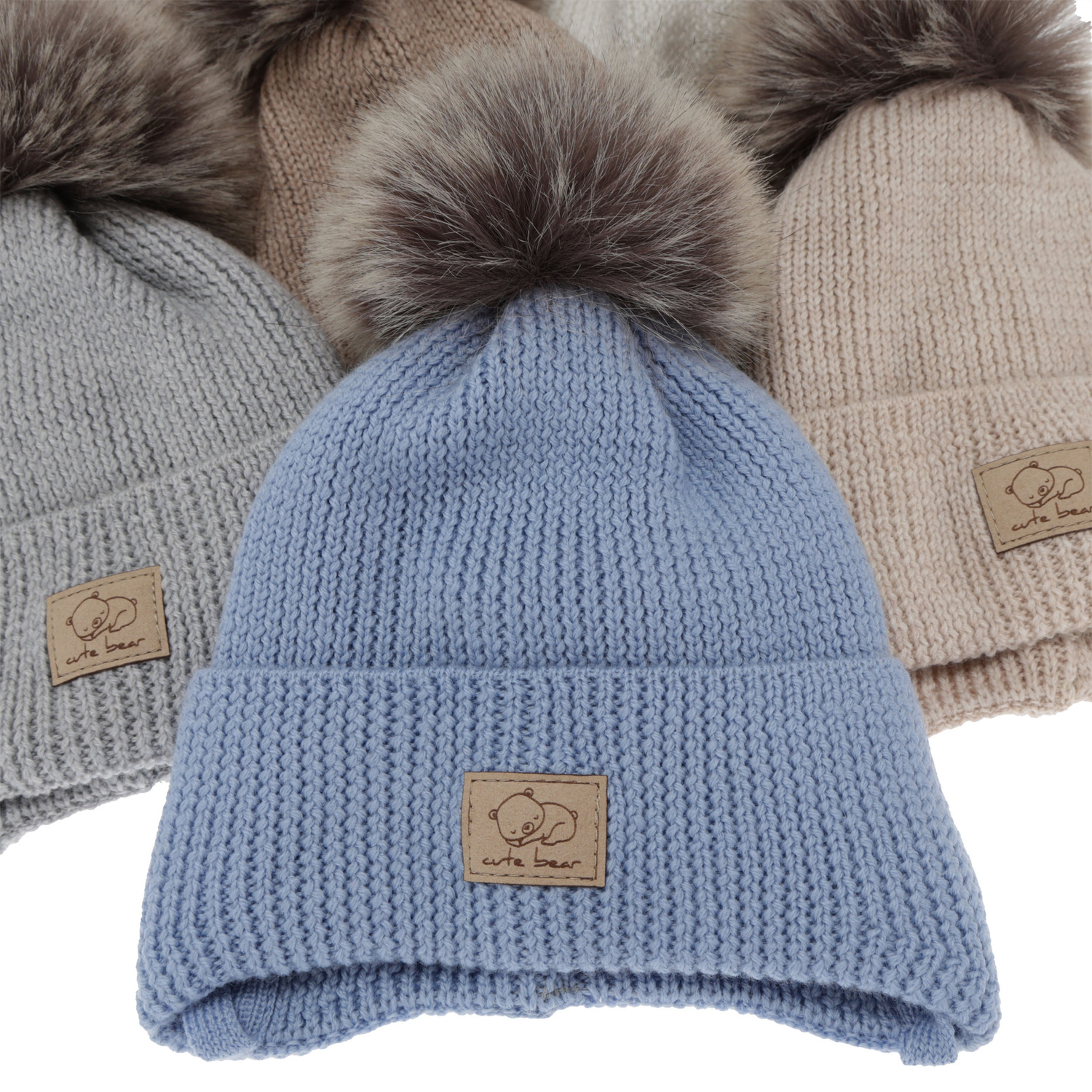 Chlapecká zimní čepice, modrá, zavazovací, 100% merino vlněná, Jergen