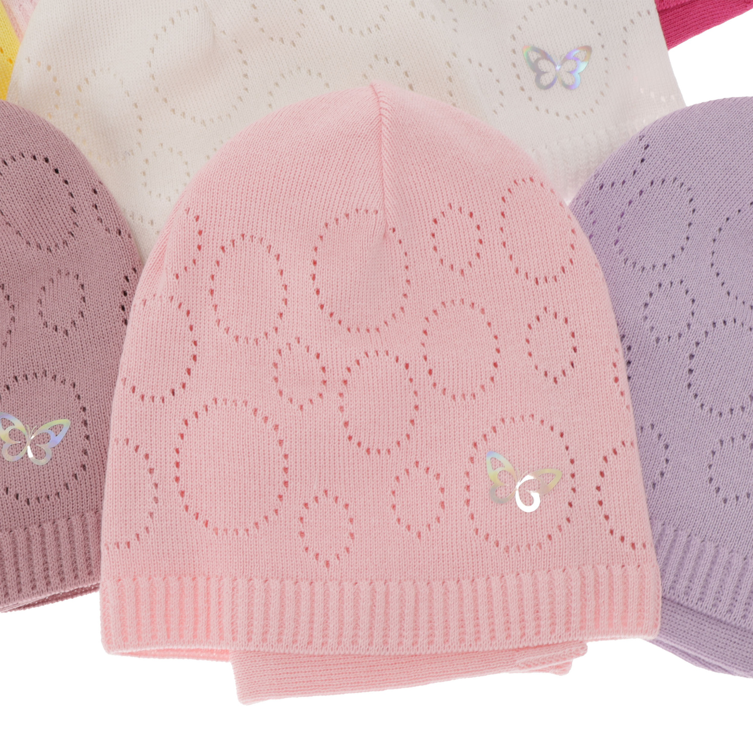 Komplet podzimní/jarní dívčí: čepice a tunel, s bavlnou, růžový Amarilla