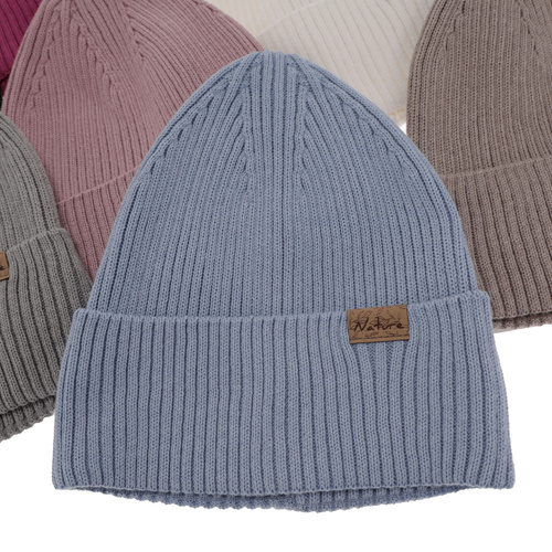 Dámská jarní/zimní čepice, s bavlnou, béžová Messina