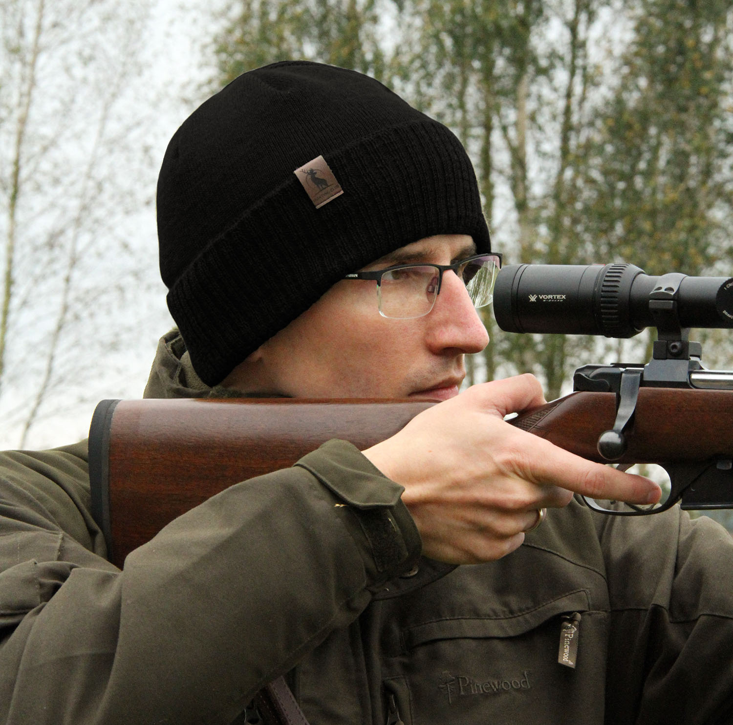 Pánská zimní čepice, jasnohnědá, s merino vlnou, Hogan