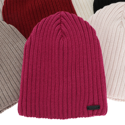 Dámská zimní čepice, camel, s merino vlnou, Soletta