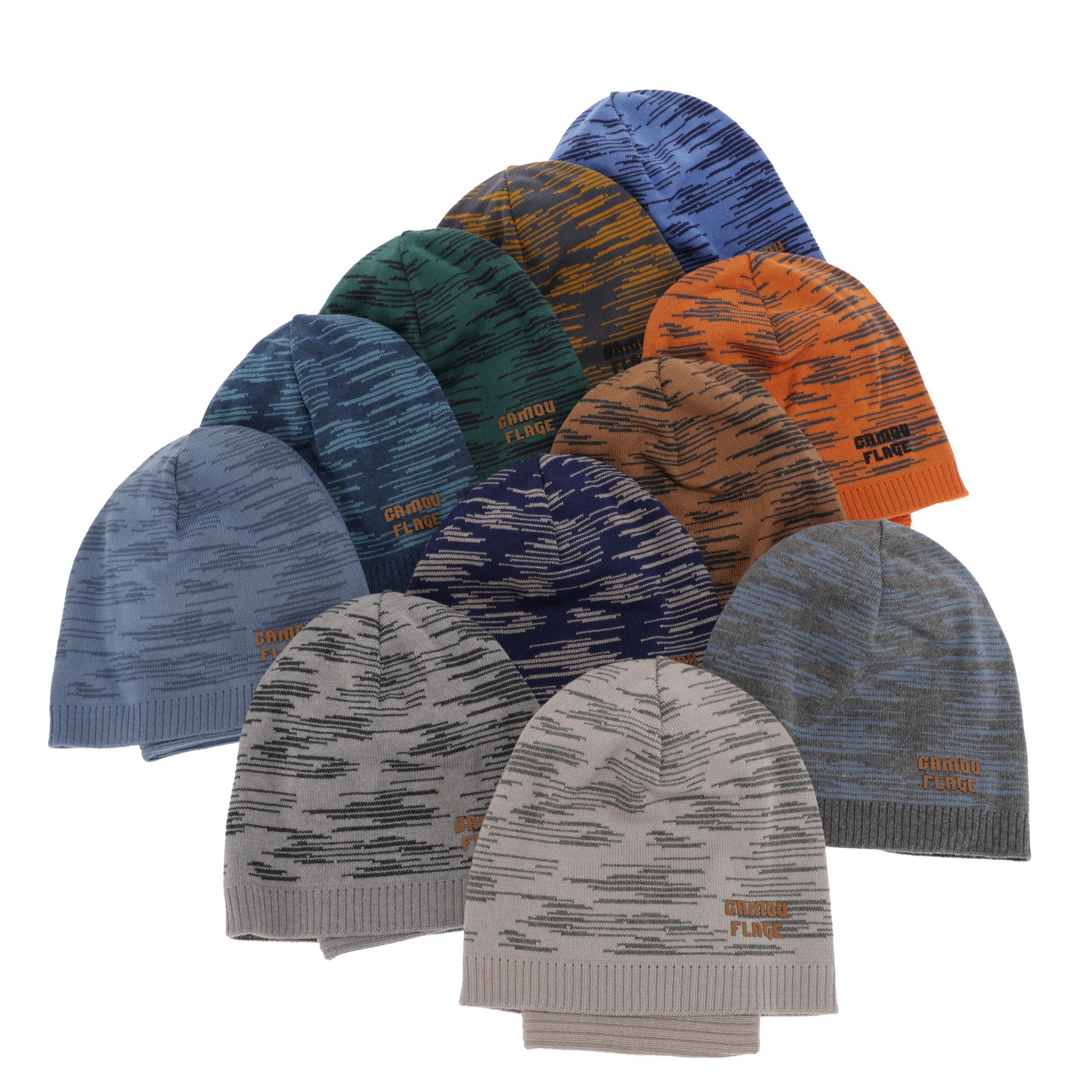 Komplet podzimní/jarní chlapecký: čepice a tunel, s bavlnou, modrý Carter