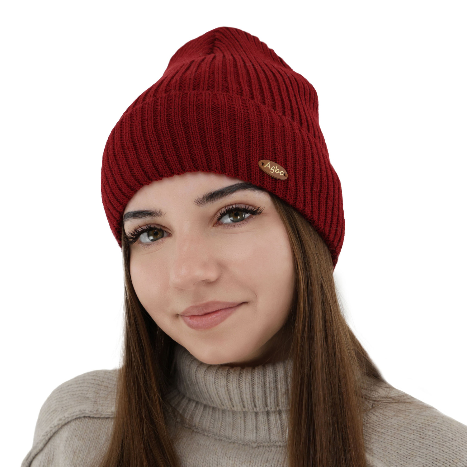 Dámská zimní čepice, světle růžová, s merino vlnou Shila