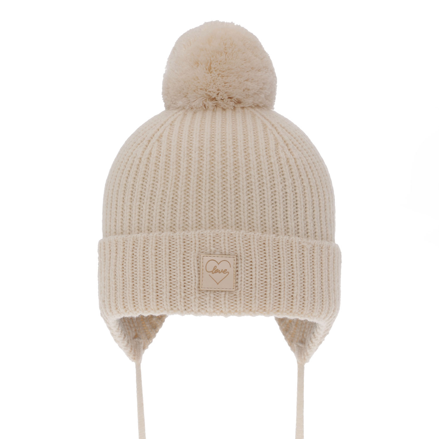 Dievčenská zimná čiapka růžová 100% extra jemná merino vlnená  s podšívkou z vlnené Havana