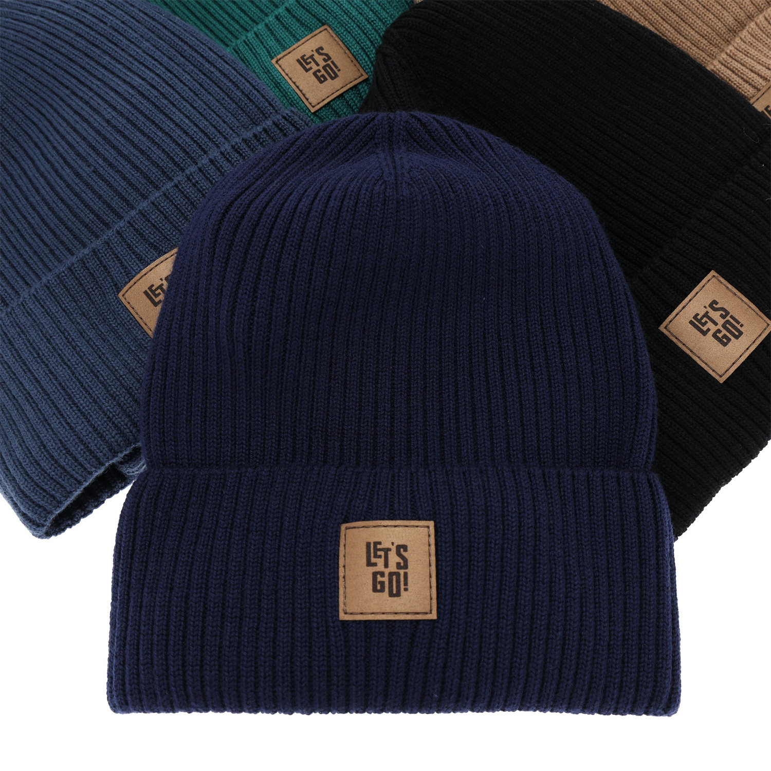 Komplet podzimní, jarní chlapecký: čepice a tunel hnědý 100% merino vlna Vanto