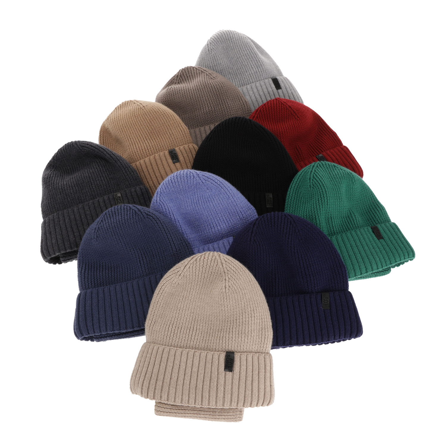 Čepice a tunel pro chlapce, zimní komplet, 100% merino vlněný, s merino vlněným podšitím, hnědý Harbin