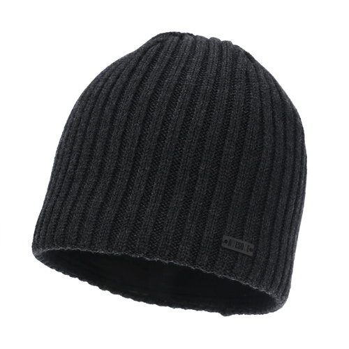 Pánská zimní čepice, šedá, s merino vlnou, Adagio