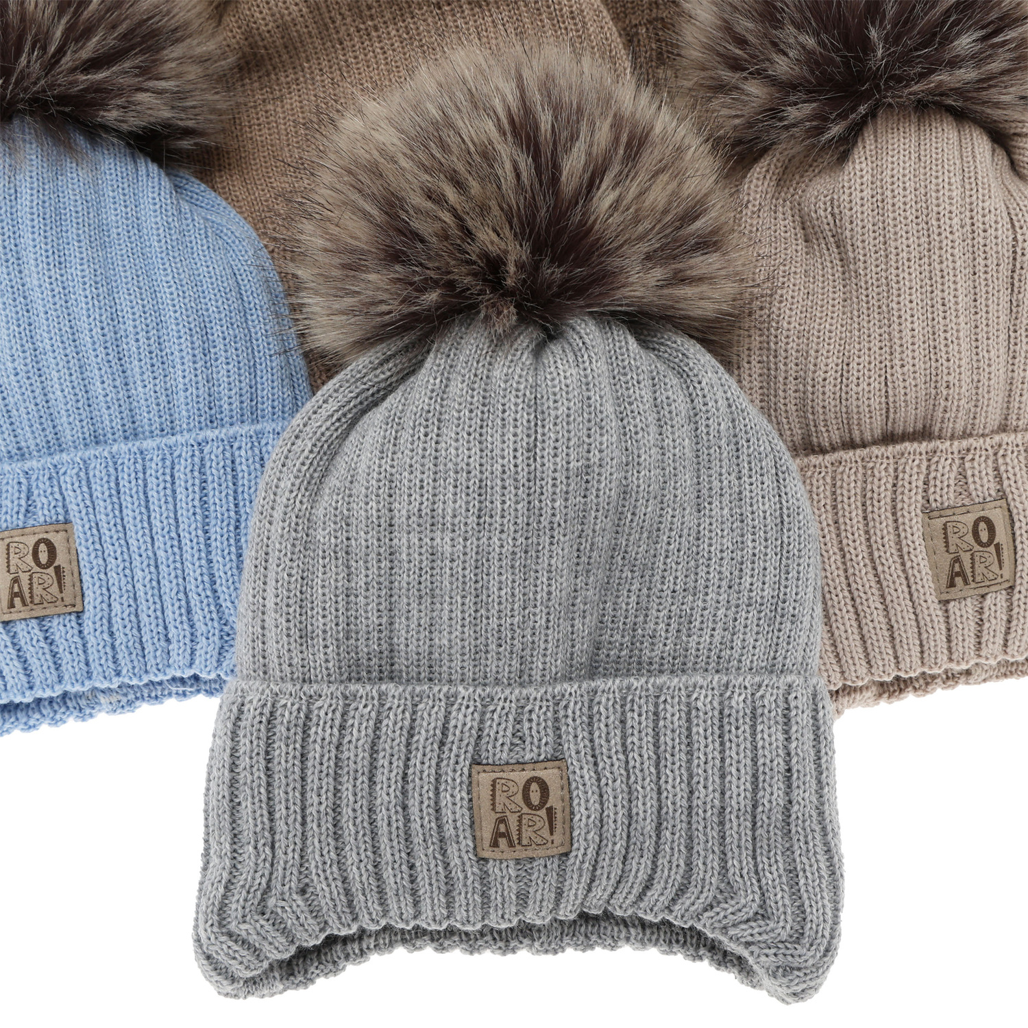 Chlapecká zimní čepice, béžová, zavazovací, s merino vlnou, Nabil