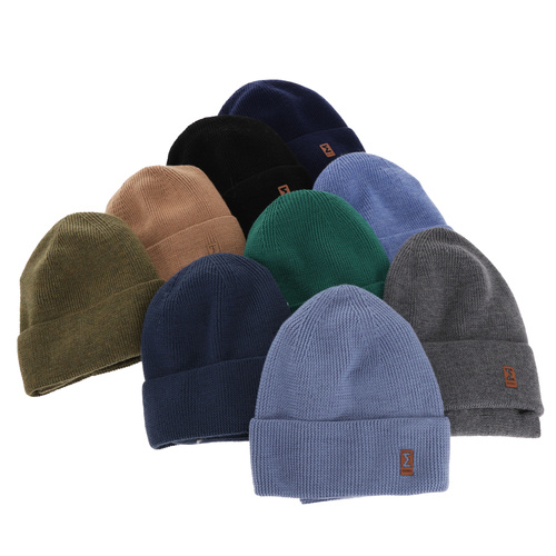 Komplet podzimní/jarní chlapecký: čepice a tunel béžový 100% extrafine merino vlna Bruce